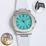 Top Grade Replica PPF Factory Patek Philippe Nautilus 5711 Shallow Blue Dial Swiss Replica Watches